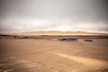 A beautiful, desolate scene at Skeleton Coast, Namibia.