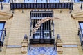 Beautiful detail on building in the center of Seville, Spain