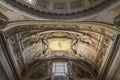 Beautiful detail of ceiling of basilica of Santa Maria degli Ang
