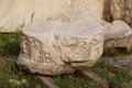 Beautiful detail of greek column in Parthenon,Athens. Royalty Free Stock Photo