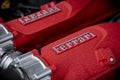 Ferrari engine detail logo Royalty Free Stock Photo