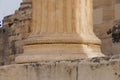 Beautiful detail of Parthenon temple on the Acropolis in Athens. Royalty Free Stock Photo