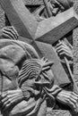 Stone Relief Art at the Air Force Academy Chapel Royalty Free Stock Photo