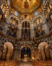 Beautiful details in the interior of the Aachen Cathedral.