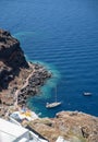 Beautiful Landscape Panorama view of Santorini Greece Royalty Free Stock Photo