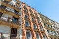 Beautiful Details Of Vintage Facade Building Architecture In City Of Barcelona