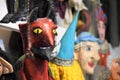 Devil`s face, puppet Royalty Free Stock Photo