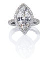 Beautiful Diamond ring. Royalty Free Stock Photo