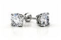 Beautiful Diamond stud earrings Royalty Free Stock Photo