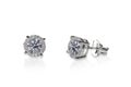 Beautiful Diamond stud earrings Royalty Free Stock Photo