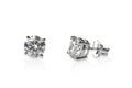 Beautiful Diamond stud earrings Royalty Free Stock Photo