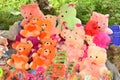 beautiful different  colour teddy bear doll Royalty Free Stock Photo