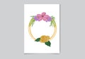 watercolor Premium floral frame design