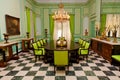 Beautiful dining room with luxurious old furniture