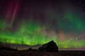 A vibrant prairie northern lights display Royalty Free Stock Photo