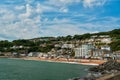 Beautiful display of the Ventnor beach and seafront in Ventnor on the Isle of Wight