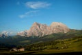 Beautiful distinctiv sassolungo in val gardena Royalty Free Stock Photo