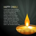 Beautiful diwali background Royalty Free Stock Photo