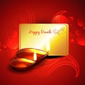 Beautiful diwali design Royalty Free Stock Photo