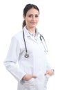 Beautiful doctor woman with a stethoscope Royalty Free Stock Photo