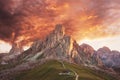 Beautiful Dolomites landscape Royalty Free Stock Photo