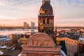 Beautiful Dome cathedral view with 1727 number, the year it got renovated.