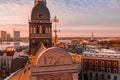 Beautiful Dome cathedral view with 1727 number, the year it got renovated.