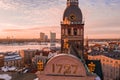 Beautiful Dome cathedral view with 1727 number, the year it got renovated.