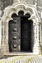 Beautiful door of Our Lady of The Assumption church in Elvas Royalty Free Stock Photo