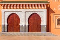 Beautiful doors and facade in oriental style, Zagora, Morocco Royalty Free Stock Photo