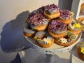 Rapunzel inspired doughnut birthday cake