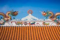 Beautiful dragon roof of Chinese temple