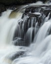 Beautiful dramatic landscape image of Aysgarth Falls in Yorkshire Dales in England during Winter morning Royalty Free Stock Photo