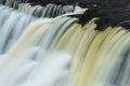 Beautiful dramatic landscape image of Aysgarth Falls in Yorkshire Dales in England during Winter morning Royalty Free Stock Photo