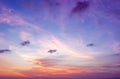 Beautiful dramatic scenic after sunset sky background after sunset Royalty Free Stock Photo