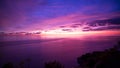 Beautiful dramatic sky sunset or sunrise over the tropical sea scenery of beautiful nature background in phuket thailand Royalty Free Stock Photo