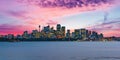 Beautiful dramatic sunset over Sydney skyline in Australia Royalty Free Stock Photo