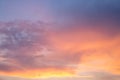 Beautiful dramtic cloudy sky sunset background