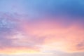 Beautiful dramtic cloudy sky sunset background