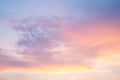 Beautiful dramtic cloudy sky sunset background