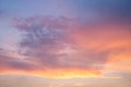 Beautiful dramtic cloudy sky sunset background