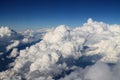 Beautiful and dramtic thunderstorm cloud formations hgih in the sky