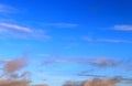 Beautiful and dramtic thunderstorm cloud formations hgih in the sky