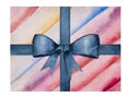 Beautiful drawing of boxes with gifts. Close-up Royalty Free Stock Photo