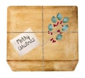 Beautiful drawing of boxes with gifts. Close-up Royalty Free Stock Photo