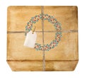 Beautiful drawing of boxes with gifts. Close-up Royalty Free Stock Photo