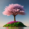 Beautiful drawing of a pink tree, like Sakura!