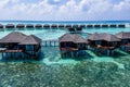 Aerial drone photo - The beautiful Maldives islands Royalty Free Stock Photo