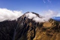 Aerial drone photo - Mt. Kita of the Southern Japanese Alps. Royalty Free Stock Photo