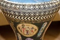 A beautiful drum with graceful pattern for playing rhythm and tact and music